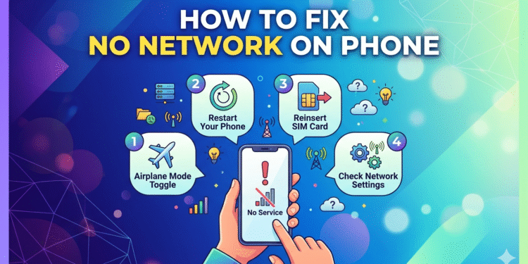 how to fix no network on phone