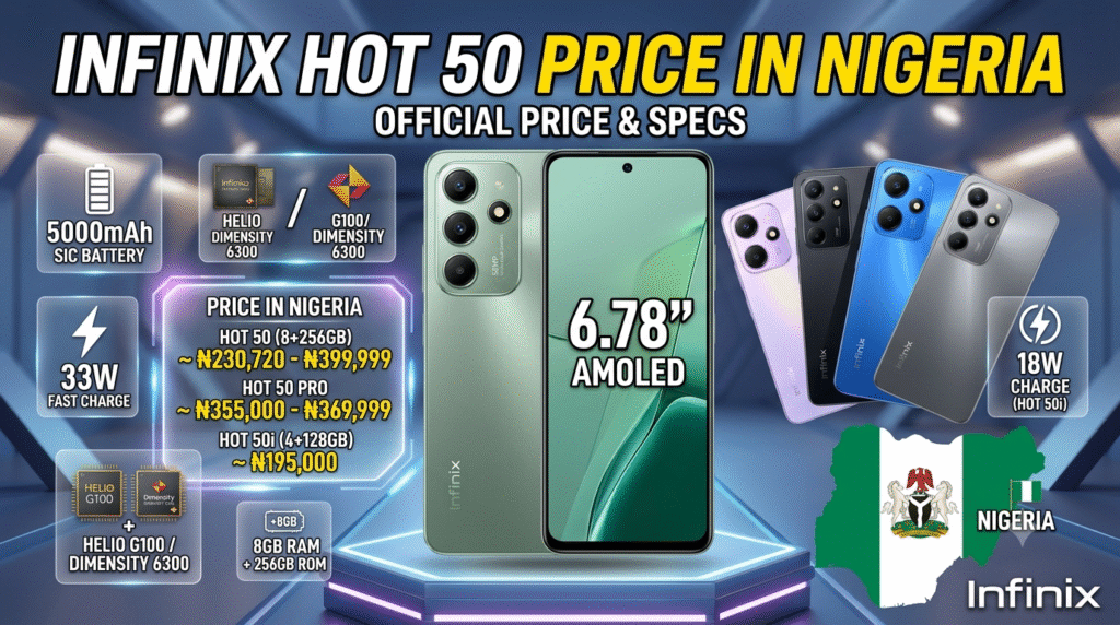 Infinix Hot 50 price in Nigeria