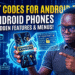 secret codes for android phones