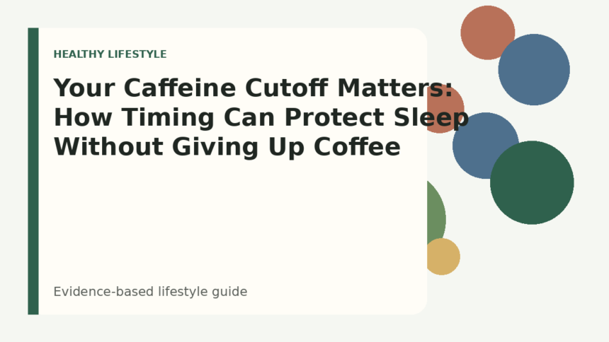 Your Caffeine Cutoff Matters: How Timing Can Protect Sleep Without Giving Up Coffee