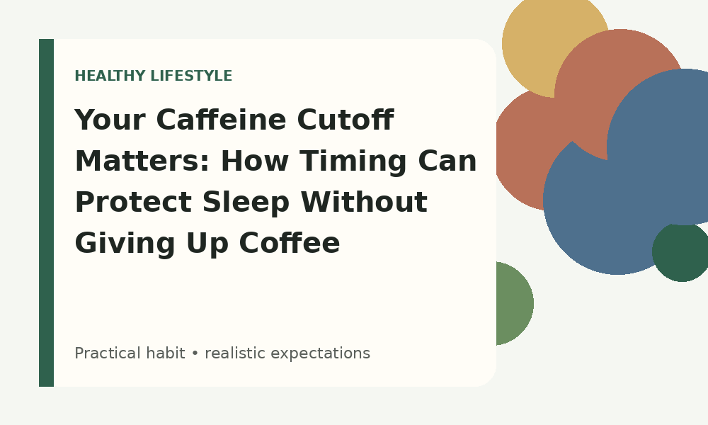 Your Caffeine Cutoff Matters: How Timing Can Protect Sleep Without Giving Up Coffee