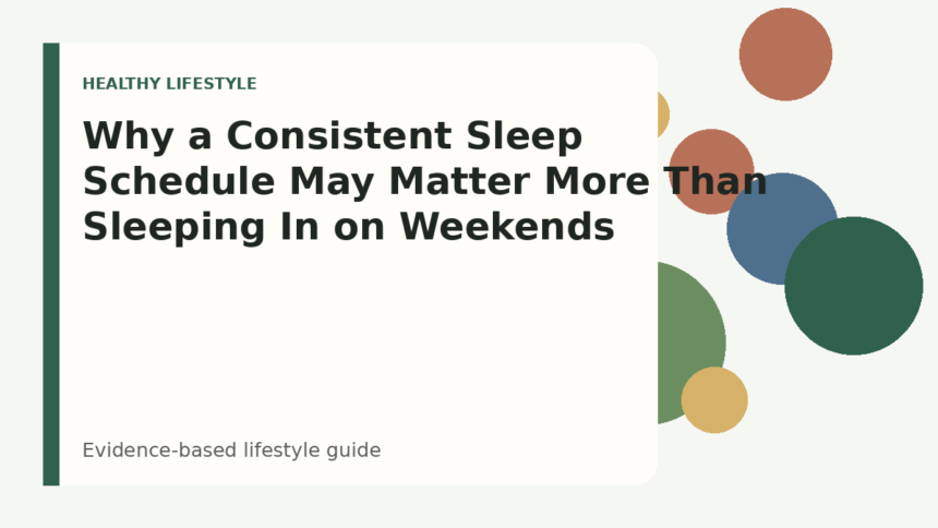 Why a Consistent Sleep Schedule May Matter More Than Sleeping In on Weekends