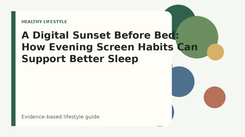 A Digital Sunset Before Bed: How Evening Screen Habits Can Support Better Sleep