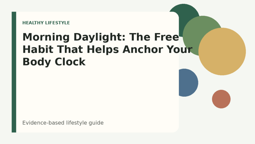 Morning Daylight: The Free Habit That Helps Anchor Your Body Clock