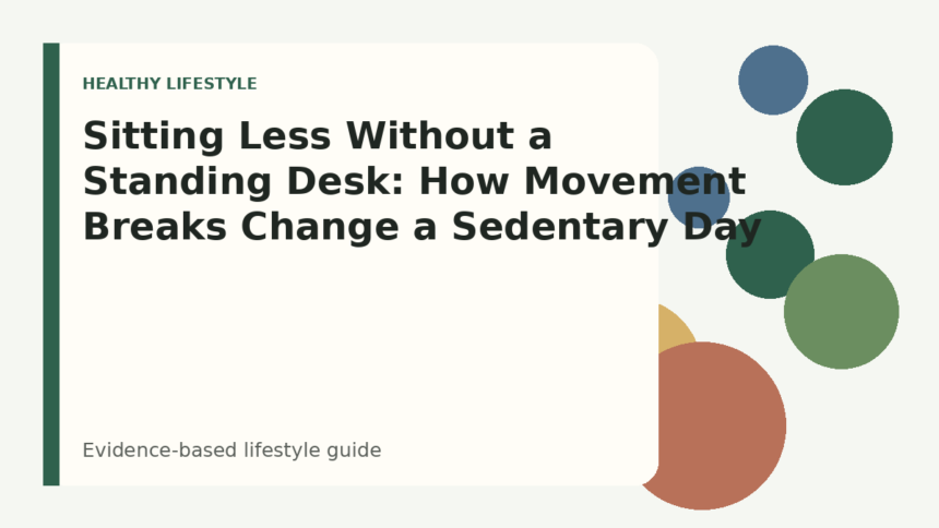 Sitting Less Without a Standing Desk: How Movement Breaks Change a Sedentary Day
