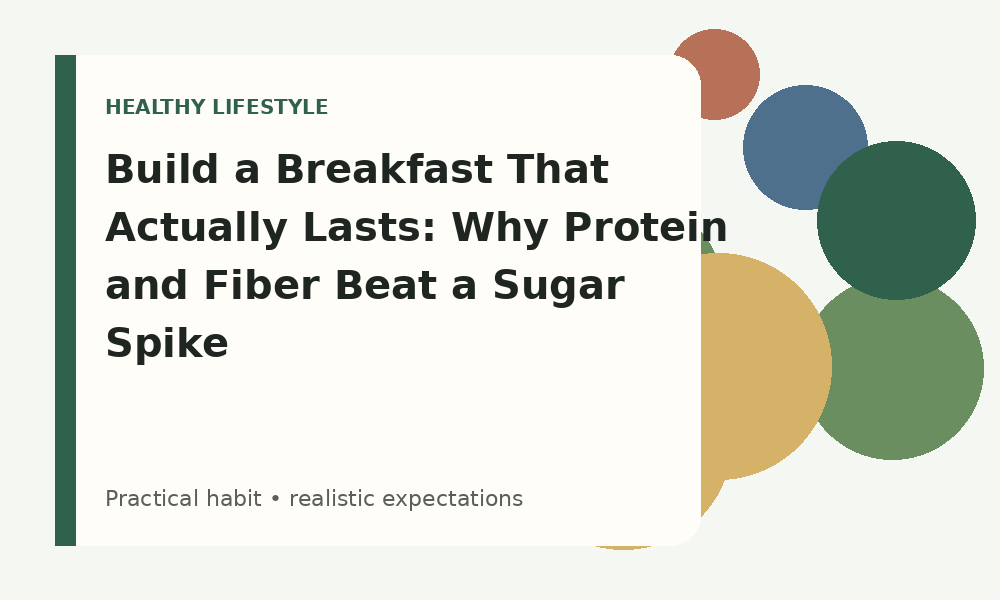 Build a Breakfast That Actually Lasts: Why Protein and Fiber Beat a Sugar Spike