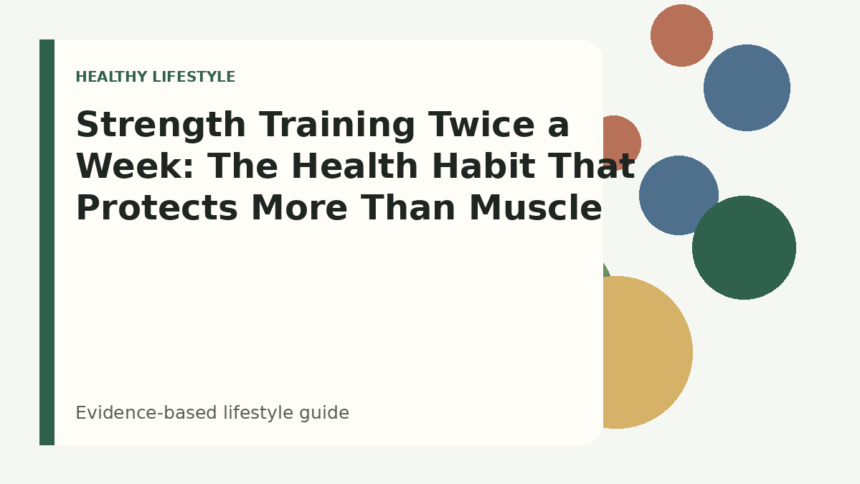Strength Training Twice a Week: The Health Habit That Protects More Than Muscle
