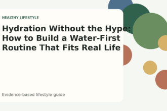 Hydration Without the Hype: How to Build a Water-First Routine That Fits Real Life